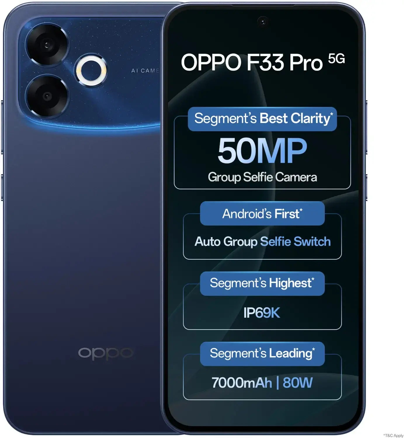 Oppo F33 Pro Starry Blue